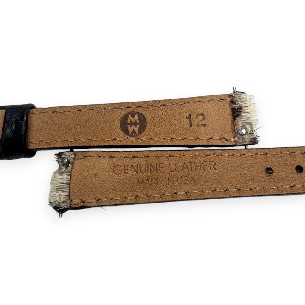 Michele 12mm Calf Hair Leopard Furry Watch Strap Band Silver Buckle NWOT New - Picture 5 of 5